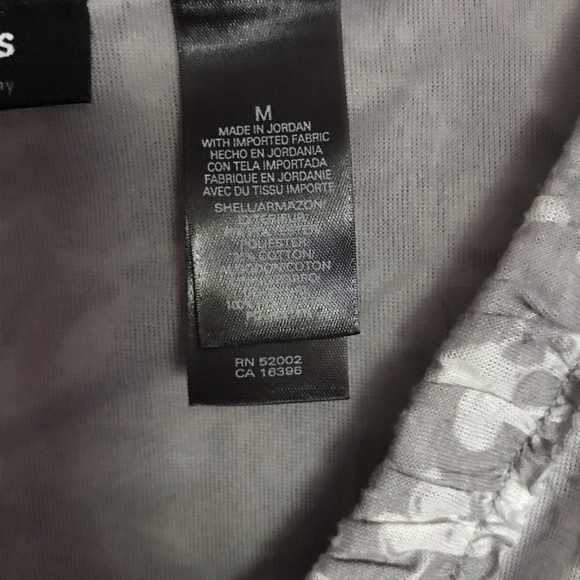 Gray Floral Sleeveless Top M - Picture 4 of 5